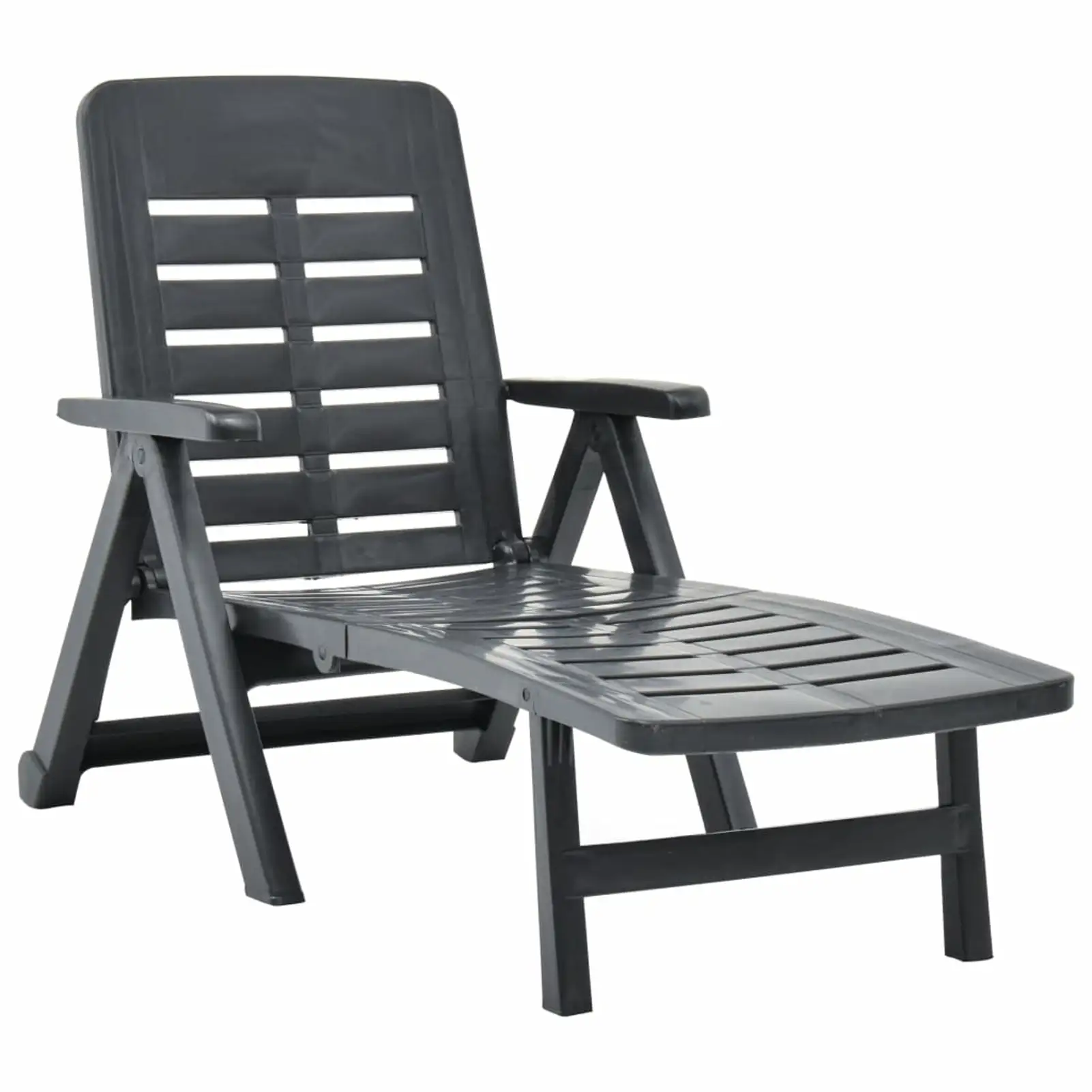 Folding Sun Lounger Anthracite